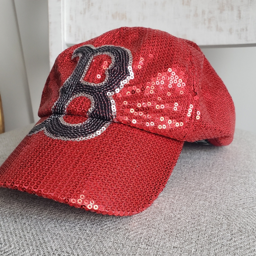 PINK Victoria's Secret Red Sequin Cap